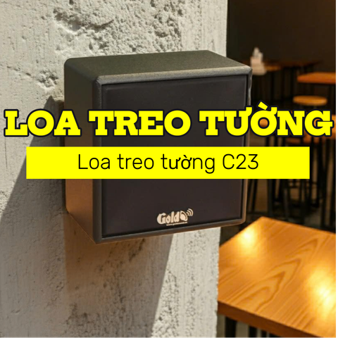 Loa vệ tinh treo tường C23 (số lượng 01 loa), công suất 20w, loa bass 4 inch, kích thước rộng 22 cm, cao 22 cm, sâu 14 cm, bảo hành dài hạn 5 năm.