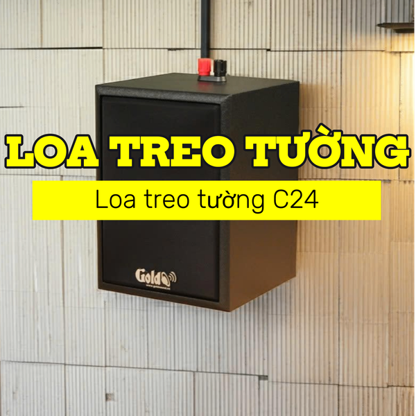 Loa hộp treo tường C24 (số lượng 01 loa), công suất 22w, loa bass 4 inch, kích thước rộng 16 cm, cao 22.5 cm, sâu 16.5 cm, bảo hành dài hạn 5 năm.
