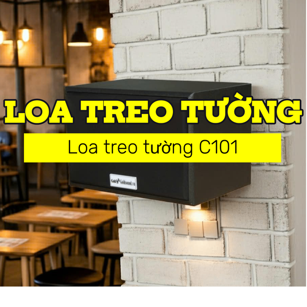 Loa vệ tinh treo tường C101 - 15w (số lượng 01 loa), công suất 15w, loa bass 3 inch, kích thước rộng 21 cm, cao 14 cm, sâu 15.25 cm, bảo hành dài hạn 5 năm.