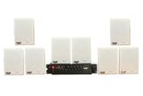 Dàn loa treo tường thông báo, phát nhạc nền: Amply A280F + 8 loa hộp treo tường H15, Amply, loa được thiết kế riêng cho quán, bật lớn không tạp âm, bảo hành dài hạn 5 năm.