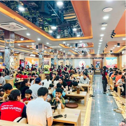 Loa âm trần cho Mì Cay SEOUL Tân Kiên, loa được thiết kế riêng cho quán, bật lớn không tạp âm, miễn phí công lắp đặt, bảo hành dài hạn 5 năm