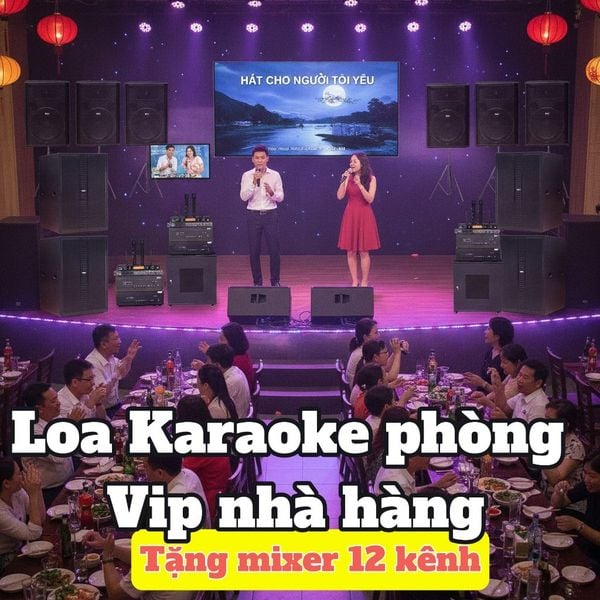 Top 5 Loa Karaoke Phòng VIP Nhà Hàng, Quán Ăn -  Khuyến mại tặng Mixer 12 kênh
