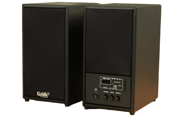 Loa bluetooth HIFI GS51 Pro 5 - đúng chuẩn HIFI, công suất 120w, Bass 4 inch, treble 2 inch, bluetooth 5.0, cổng rca, khe usb, thiết kế loa thùng gỗ cao 31.5 cm, rộng 17.5 cm, sâu 24 cm.