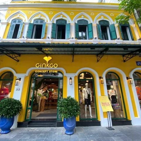 Loa treo tường phát nhạc nền cho GINKGO Concept Store 14-16 Nha Tho, TP.Hà Nội, loa được thiết kế riêng cho quán, bật lớn không tạp âm, miễn phí công lắp đặt, bảo hành dài hạn 5 năm
