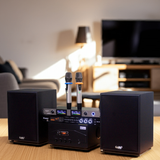 Hàng trưng bày: DÀN KARAOKE GOLD120B (AMPLY 1200W+ 2 V120+ bộ micro không dây + Vang)