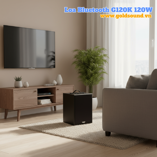 Loa Bluetooth G120K Goldsound (120w, Bluetooth 5.0, RCA, USB)