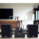 Hàng trưng bày: DÀN KARAOKE GOLD120B (AMPLY 1200W+ 2 V120+ bộ micro không dây + Vang)