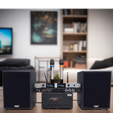 Hàng trưng bày: DÀN KARAOKE GOLD120B (AMPLY 1200W+ 2 V120+ bộ micro không dây + Vang)