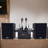 Hàng trưng bày: DÀN KARAOKE GOLD120B (AMPLY 1200W+ 2 V120+ bộ micro không dây + Vang)