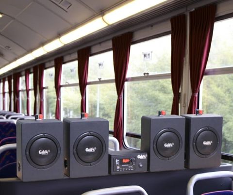 Dàn âm thanh xe ô tô: A120 CAR + 4 V40CAR, chuyên loa xe khách, xe tải, xe du lịch