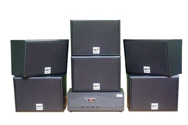 [Diện tích 180m2 + 02 Kênh] A918_DA Goldsound 2 vùng âm lượng 1200w + 6 loa Goldsound V130_DA 130w, loa được thiết kế riêng cho quán, bật lớn không tạp âm, miễn phí công lắp đặt, bảo hành dài hạn 5 năm