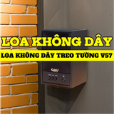 Loa không dây treo tường V57-SG UHF Goldsound (1 chiếc), công suất 57w, loa bass 5 inch, treble 2 inch, kích thước rộng 20 cm, cao 32 cm, sâu 20 cm, phủ da cao cấp, bảo hành dài hạn 5 năm.
