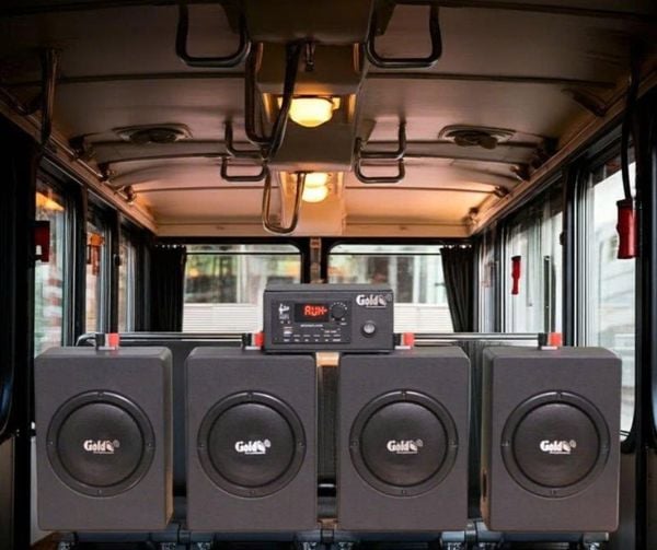 Dàn âm thanh xe ô tô: A120 CAR + 4 V40CAR, chuyên loa xe khách, xe tải, xe du lịch