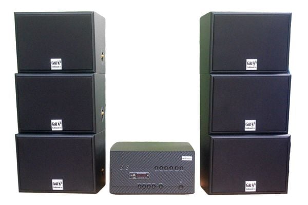 Dàn loa treo tường: Amply A1800 + 6 V130, Amply 4 - 6 vùng âm lượng, loa được thiết kế riêng, bật lớn không tạp âm, miễn phí công lắp đặt, bảo hành dài hạn 5 năm.