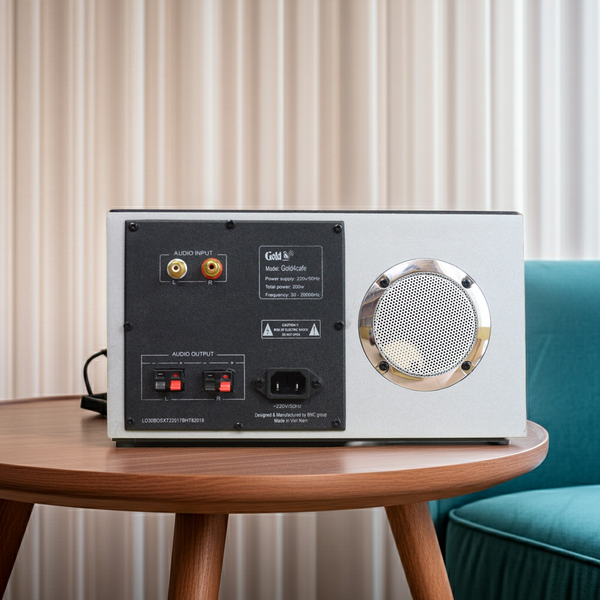 Dàn Hifi âm ly rời Amply W200  loa W60 Hippie style.