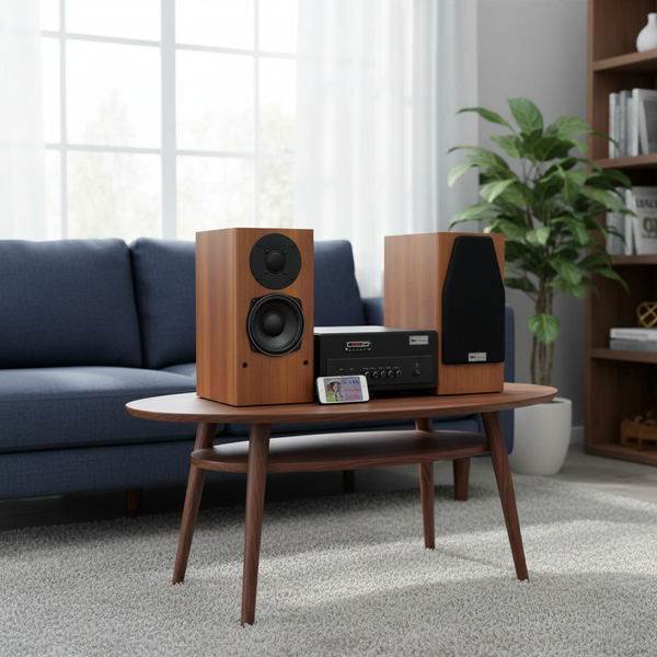 Dàn âm thanh mini V410 Goldsound (01 âm ly 380w + cặp V410)