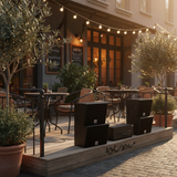 Dàn loa treo tường: Amply A917-4K + 4 loa V130NT, Amply 4 - 6 vùng âm lượng, loa được thiết kế riêng, bật lớn không tạp âm, miễn phí công lắp đặt, bảo hành dài hạn 5 năm.