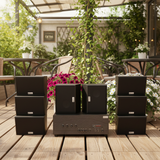 Dàn loa sân vườn: 1 Amply Goldsound A917 - 4K, 4 vùng 1500w + 8 loa vệ tinh Goldsound ngoài trời V40NT 40w, loa được thiết kế riêng cho quán, bật lớn không tạp âm, miễn phí công lắp đặt, bảo hành 12 tháng.