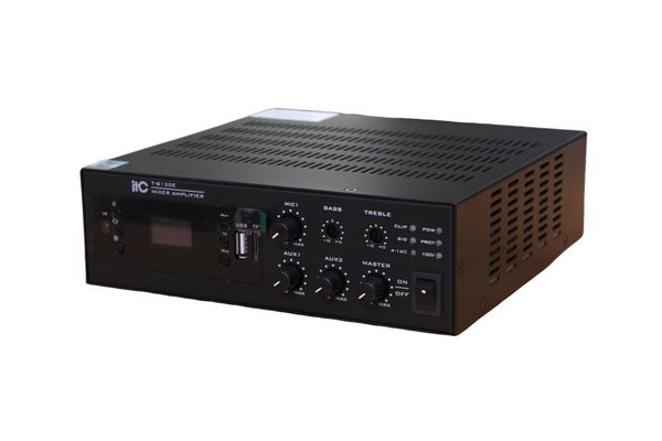 Amply A120-100V: âm ly phóng thanh (công suất 120w, bluetooth, USB, TF Card, AUX)