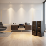 Cặp loa cây V360 - Vân gỗ đen