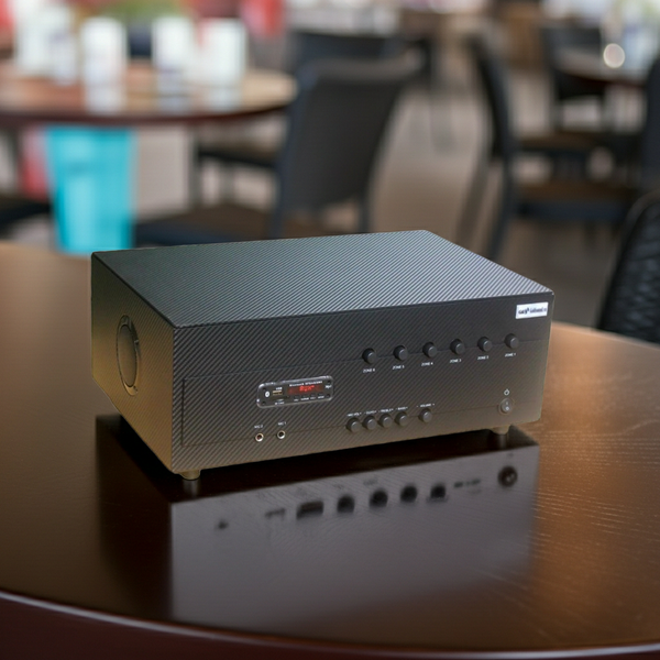 Amply A384 - TH - 6K : 6 phân vùng đầu ra (1200w, đủ kết nối Bluetooth, RCA, AV, USB)