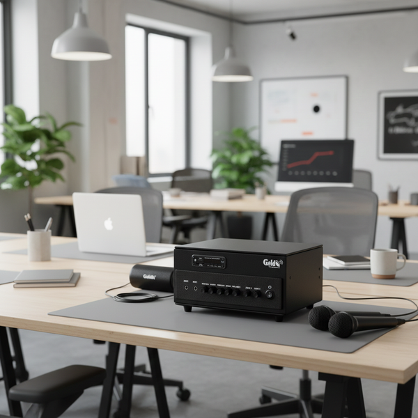 Amply A384PU - 2K - SG 380w, 2 vùng âm lượng, đủ kết nối Bluetooth, RCA, AV, USB