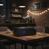 Amply A384 - DA - 6K: 6 phân vùng đầu ra (1200w, đủ kết nối Bluetooth, RCA, AV, USB)