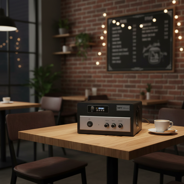 Âm ly A210 - 2 cổng micro.