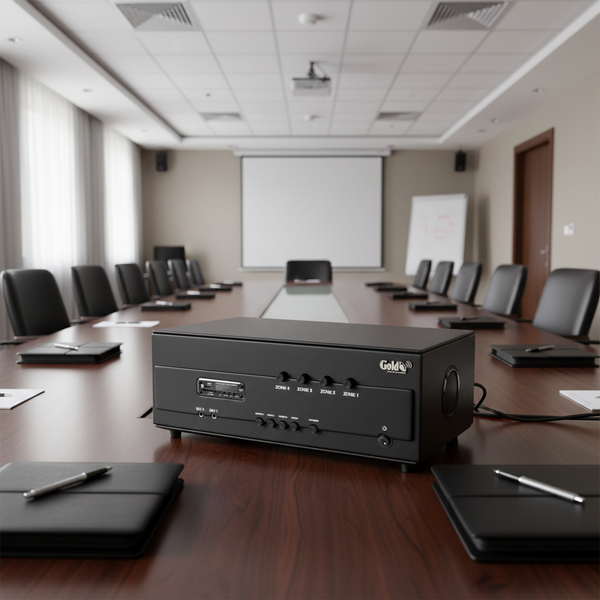 Amply A384PU - DA - 4K: 4 phân vùng đầu ra (800w, đủ kết nối Bluetooth, RCA, AV, USB)