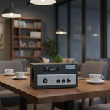 Âm ly A210 - 2 cổng micro.