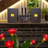 Hàng trưng bày: Dàn KARAOKE GOLD-230 (2 loa 230w + 1 amply 900w + 2 Micro không dây)
