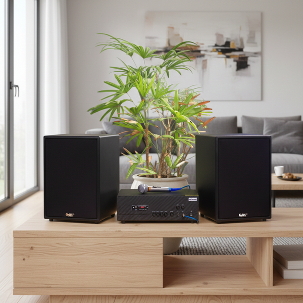 Dàn loa karaoke gia đình M230 Pro 1 (01 amply 1200w + 02 loa 200w + 02 Micro dây)