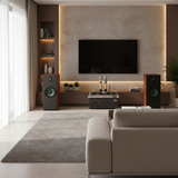 Dàn loa cây karaoke gia đình K385 vân gỗ (01 amply 1200w + 02 loa 380w + 01 vang cơ + bộ Micro không dây)