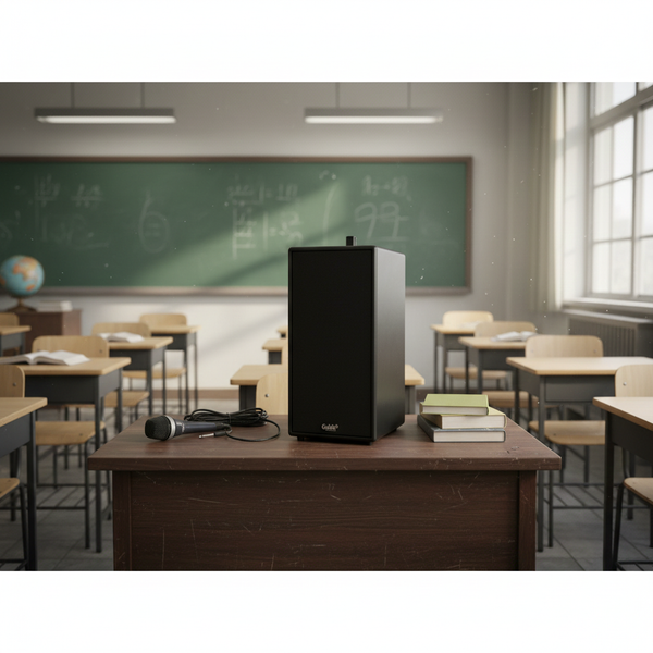 Loa trường học D165PU-PI  + 1 micro dây: pin 4-6h, công suất 165w, bass 20 cm, treble 10 cm, bluetooth 5.0, cổng cắm Micro, cổng rca, khe usb, thiết kế loa thùng gỗ cao 57 cm, rộng 28 cm, sâu 30 cm. Bảo hành 12 tháng