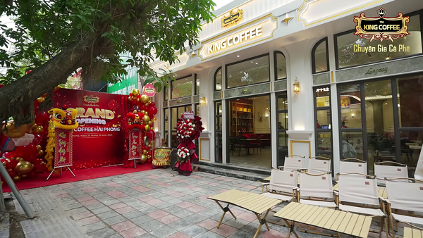 Loa cho King Coffee, Hải Phòng, loa được thiết kế riêng cho quán, bật lớn không tạp âm, miễn phí công lắp đặt, bảo hành dài hạn 5 năm