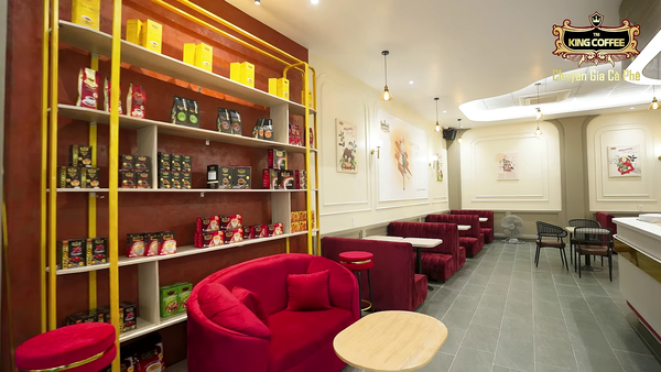 Loa cho King Coffee, Hải Phòng, loa được thiết kế riêng cho quán, bật lớn không tạp âm, miễn phí công lắp đặt, bảo hành dài hạn 5 năm