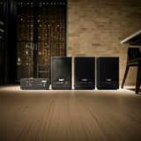 Dàn loa không dây treo tường: 01 amply A57 Goldsound + 3 loa không dây Goldsound V57 - 57w