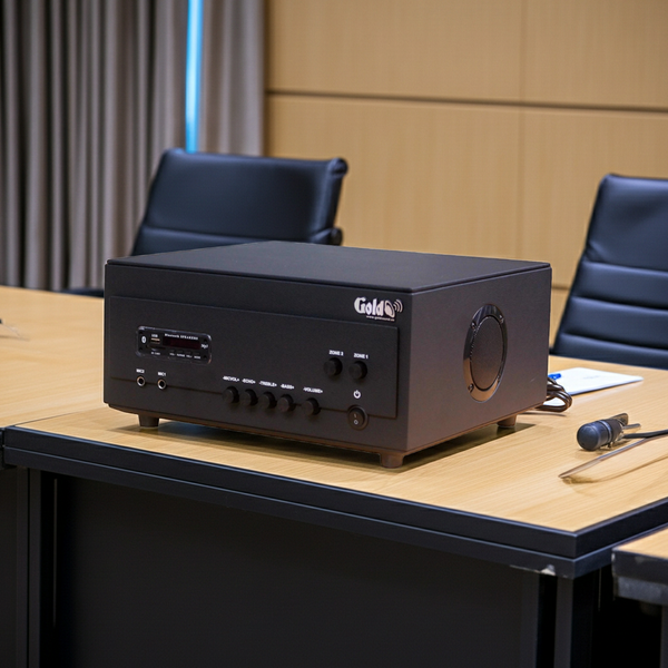 Amply cho quán A907PU_TH - 2K: 2 phân vùng đầu ra (900w, đủ kết nối Bluetooth, RCA, AV, USB) chuyên dụng cho quán cafe, nhà hàng, spa...