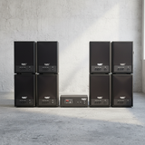 Dàn loa không dây treo tường: 01 amply A57-SG Goldsound + 8 loa không dây Goldsound V57-SG 57w