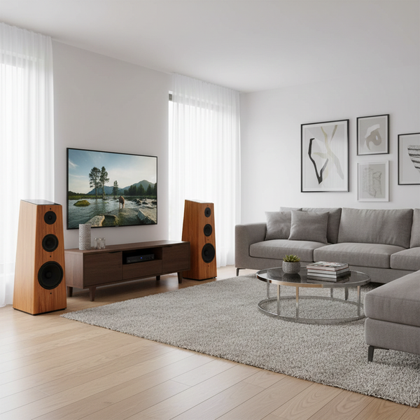 Cặp loa cây V360 - Vân gỗ sáng