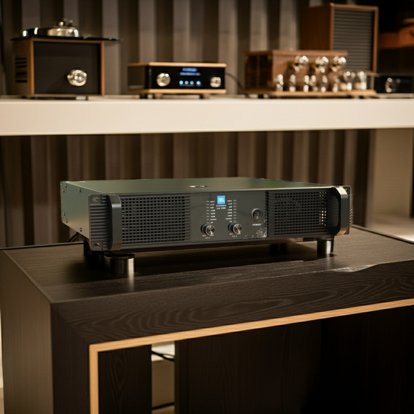 Cục đẩy 2 kênh LA1200 (công suất 1200W, 2 kênh, nguồn xuyến)