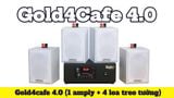 Dàn loa treo tường phát nhạc nền Gold4Cafe 4.0: Amply A2.0 + 4 loa treo tường V12 màu trắng, Amply, loa được thiết kế riêng cho quán, bật lớn không tạp âm, bảo hành dài hạn 5 năm.
