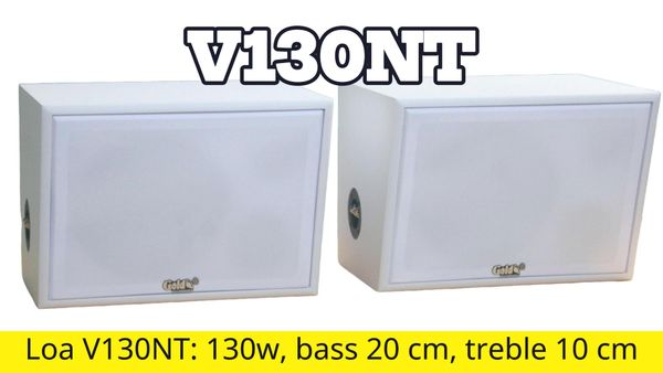 Loa sân vườn Goldsound V130NT màu trắng (ngoài trời) (Số lương 1 loa), công suất 130w, thiết kế chống nước, loa bass 20cm, treble 3 inch, kích thước rộng 38.5 cm, cao 28 cm, sâu 29.5 cm, bảo hành 12 tháng