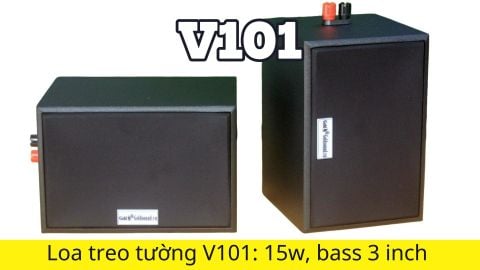 Loa vệ tinh V101 (số lượng 01 loa) công suất 15w, bass 3 inch, loa quán cafe, thông báo tòa nhà, nhà xưởng, PCCC, thiết kế sang trọng, độ thẩm mỹ cao
