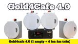 [Diện tích 60m2 + 1 Kênh] Loa thông báo, loa phát nhạc nền tự động Gold4Cafe 4.0: Amply A2.0 + 4 loa âm trần VAT12, loa được thiết kế riêng cho quán, bật lớn không tạp âm, bảo hành dài hạn 5 năm.