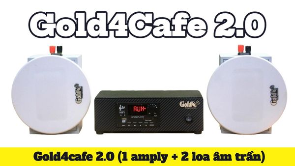[Diện tích 40m2 + 1 Kênh] Amply A2.0 + 2 loa âm trần thông báo phát nhạc nền tự động VAT12, loa được thiết kế riêng cho quán, bật lớn không tạp âm, bảo hành dài hạn 5 năm.
