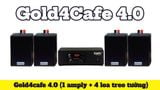 Dàn loa thông báo phát nhạc nền tự động Gold4Cafe 4.0: Amply A2.0 + 4 loa treo tường V12, Amply, loa được thiết kế riêng cho quán, bật lớn không tạp âm, bảo hành dài hạn 5 năm.