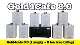 Loa treo tường thông báo phát nhạc nền tự động Gold4cafe 8.0 (01 amply + 08 loa treo tường màu trắng), Amply 2 vùng âm lượng, loa được thiết kế riêng cho quán, bật lớn không tạp âm, bảo hành dài hạn 5 năm.