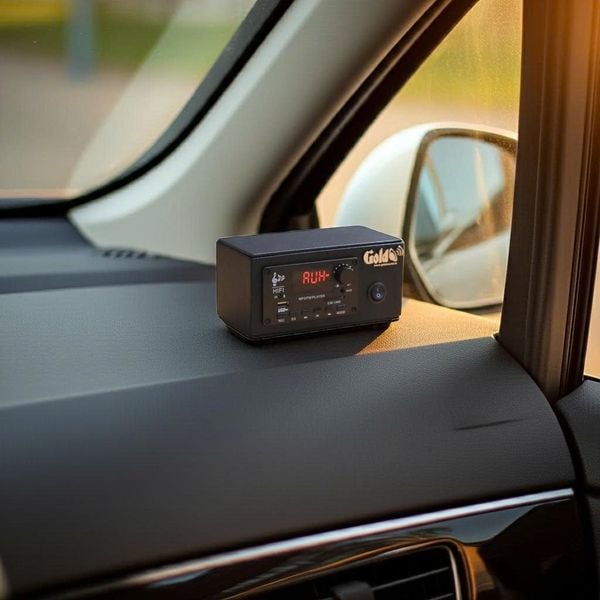 Amply dùng cho ô tô A120 CAR Goldsound (2 kênh, 120w, bluetooth, Aux, Usb...), chuyên loa xe khách, xe tải, xe du lịch