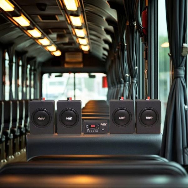 Dàn âm thanh xe ô tô: A120 CAR + 4 V40CAR, chuyên loa xe khách, xe tải, xe du lịch